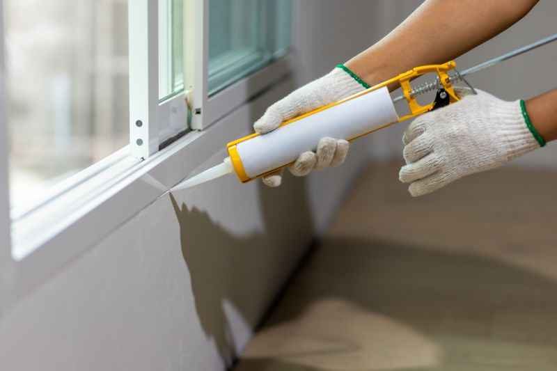 Storm Window Sealant Application